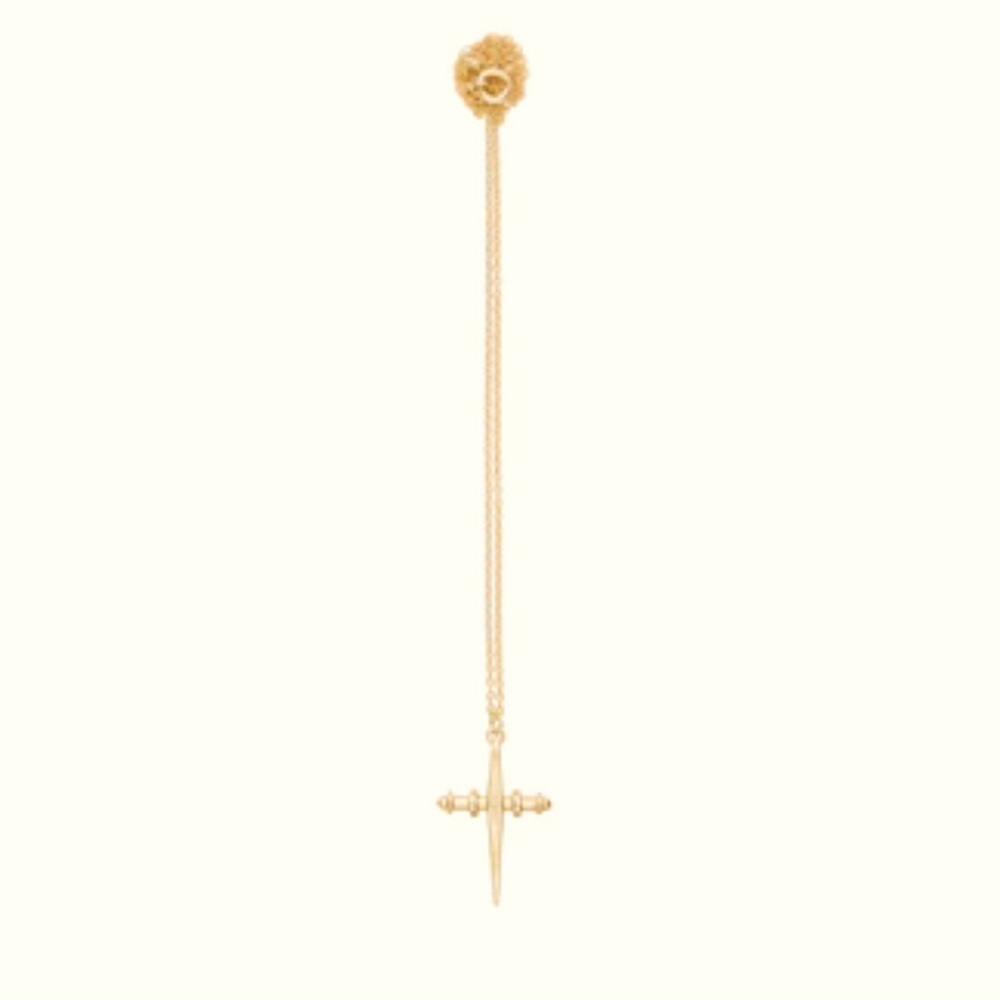Cinco Store 24k Gold Vermeil Bella Cross Pendant Necklace